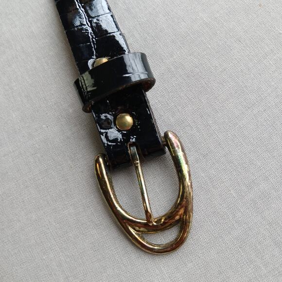 Worthington Vintage Wool Pencil Skirt 16 midi pockets black houndstooth +belt - Picture 14 of 16